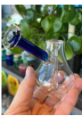 Photograph of product: Blue and Clear Mini Bubbler W/ bag
