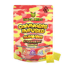 Photograph of product: MUHA MEDS GUMMIES STRAWBERRY LEMON 100MG