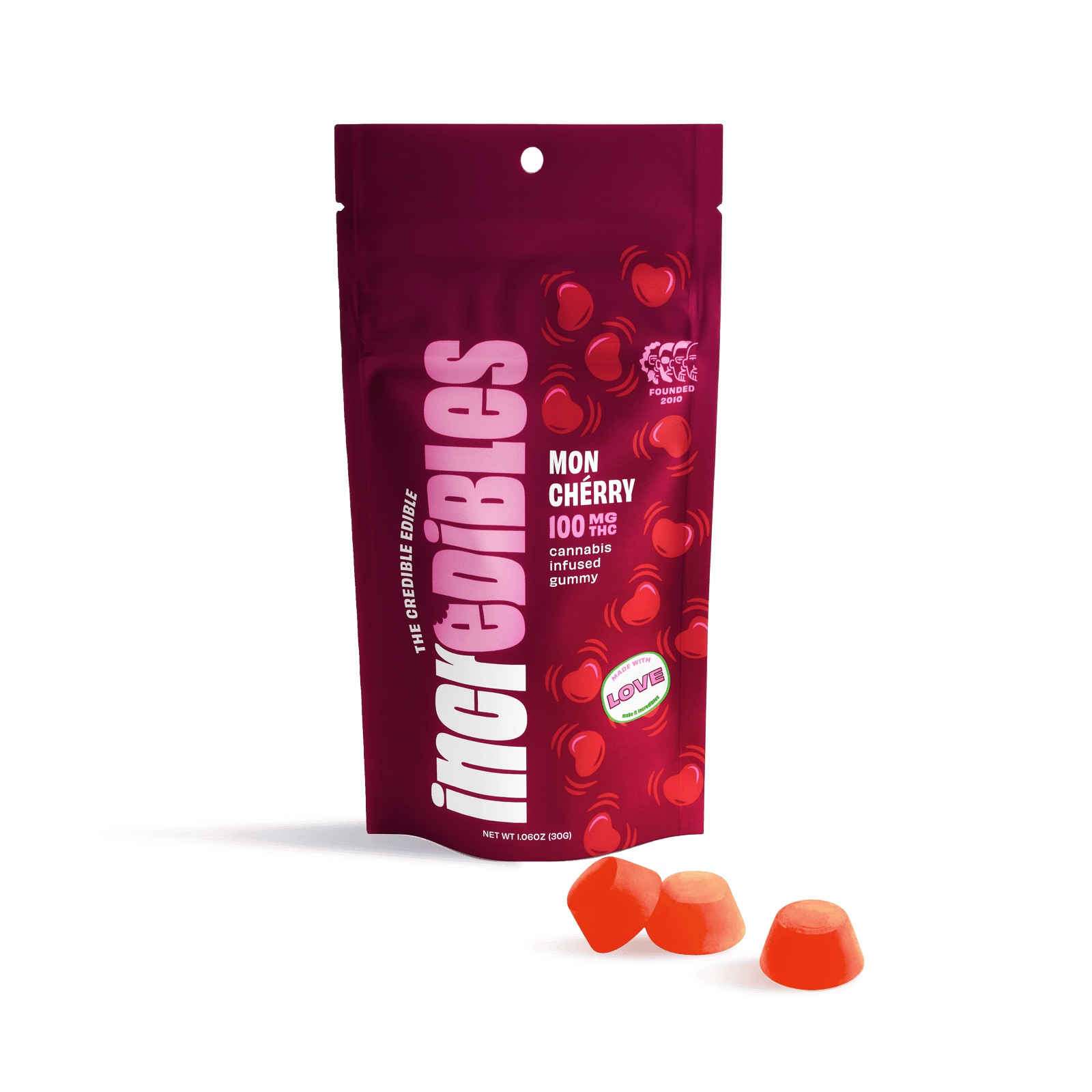Photograph of product: Incredibles | Gummies | Mon Cherry | 10pk/100mg