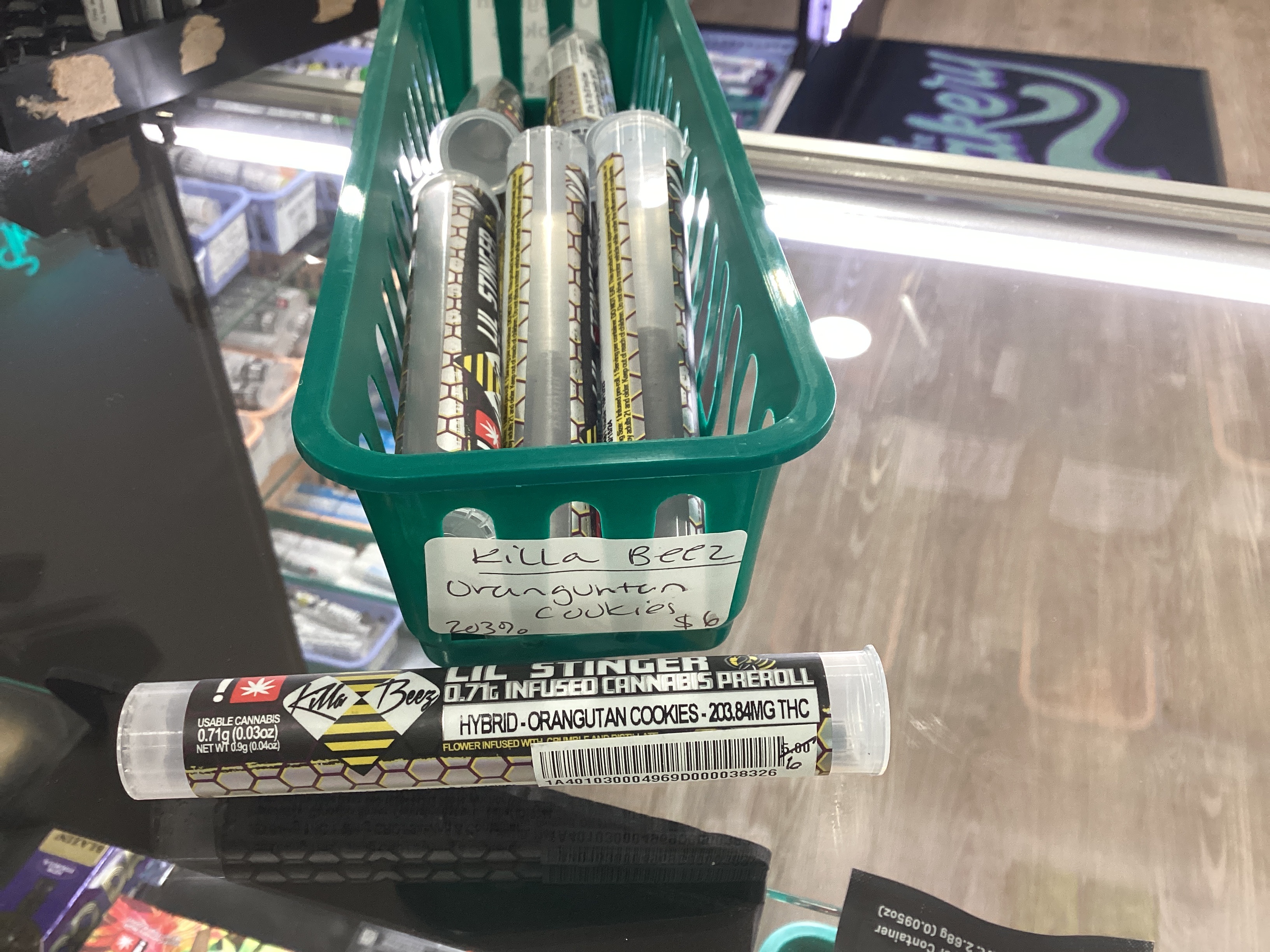 Photograph of product: Killa Beez Orangutan Cookies Infused Pre-Roll