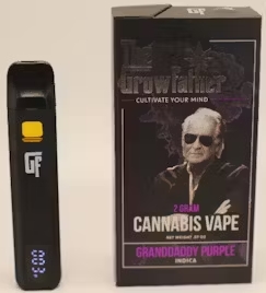 Photograph of product: Growfather - Grandaddy Purp Berry 2g Cryo Liquid Diamond Disposable