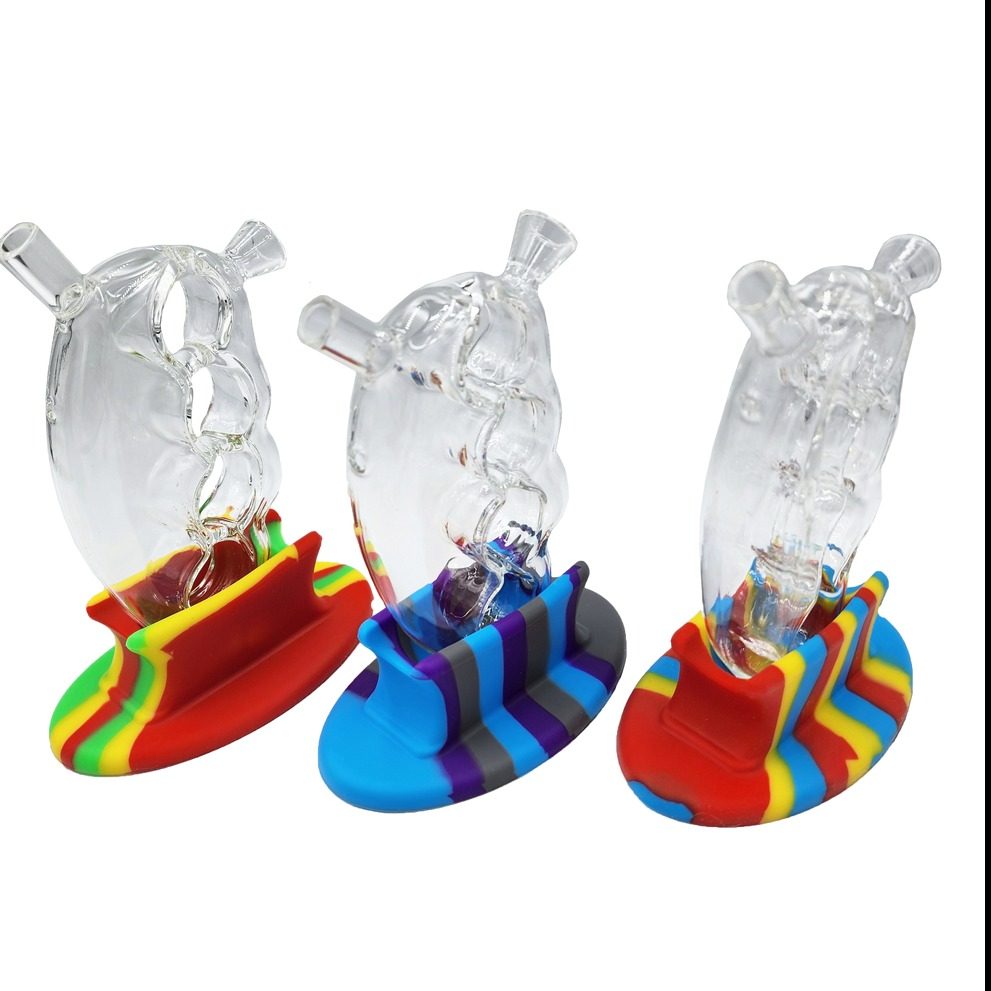Photograph of product: 5.5" Knuckle Joint Bubbler |  Includes Silicone Stand