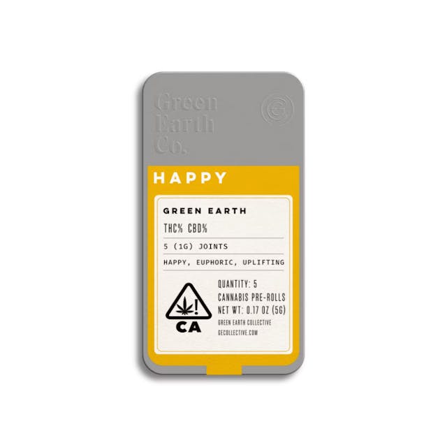 Photograph of product: Earth Tins | Gushers Pre-roll 5-pack - 5g - 