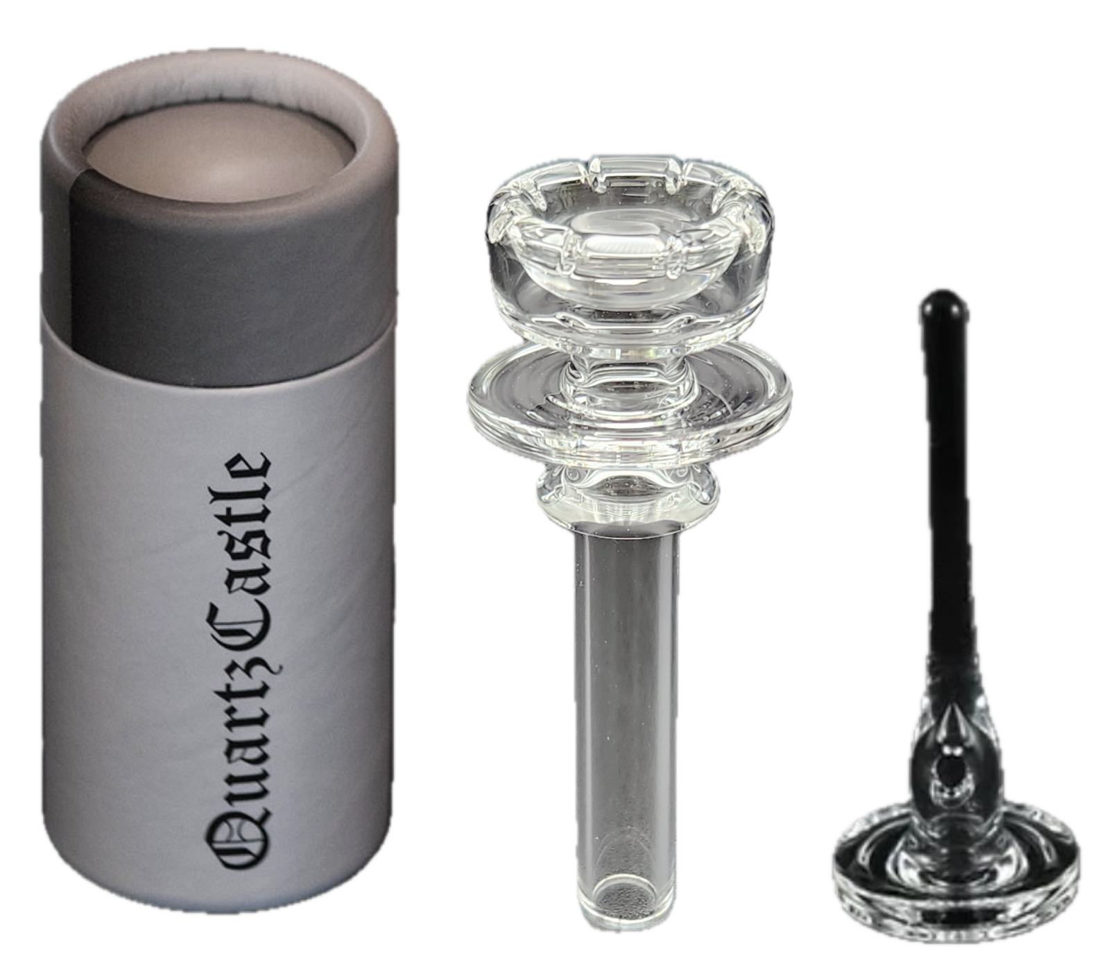 Photograph of product: Domeless Quartz Nail (18mm) & Carb Cap Dabber