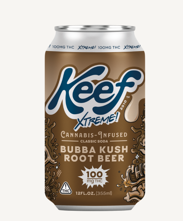 Photograph of product: Keef | Bubba Kush Root Beer 12oz | 100mg