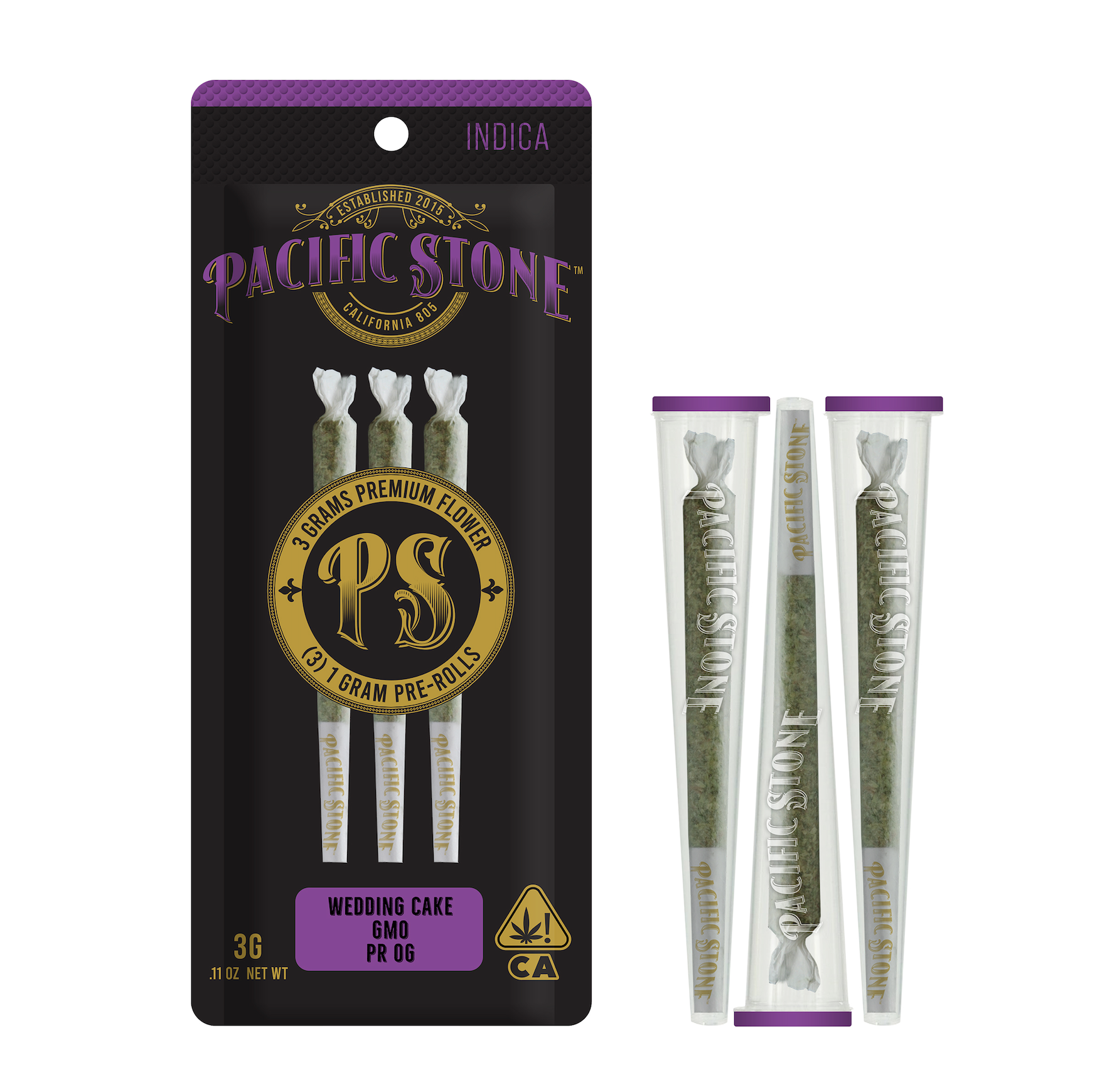 Photograph of product: Pacific Stone Variety 3pk 3g - Oui'd