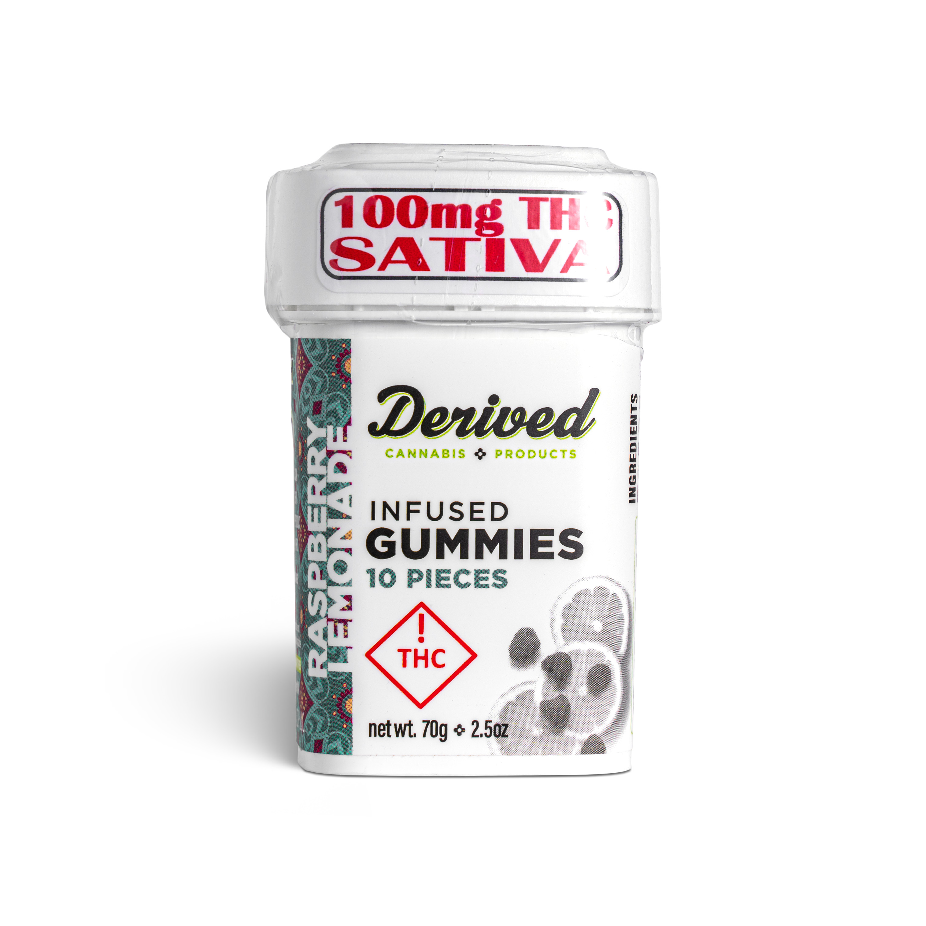Photograph of product: Raspberry Lemonade Gummies (S) - 100mg