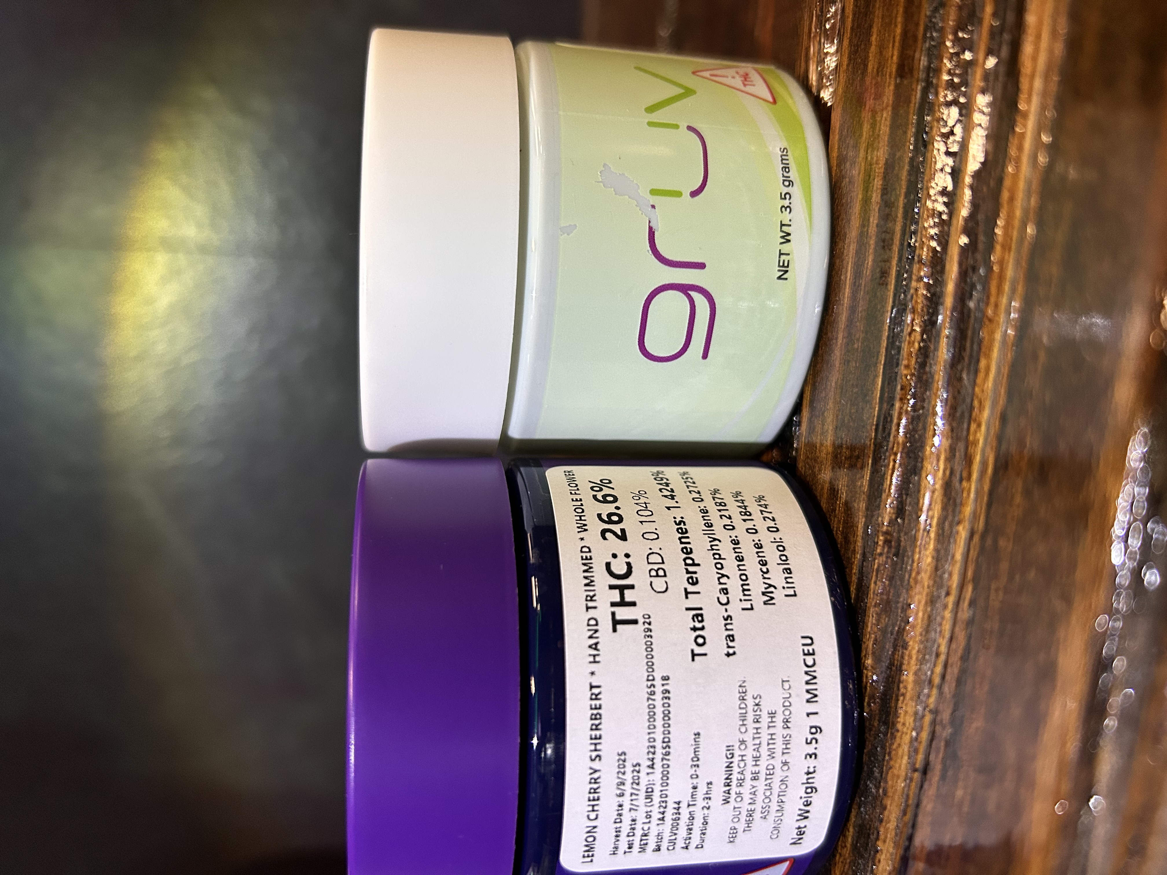 Photograph of product: Lemon Cherry Sherbet GruV - 3.5g