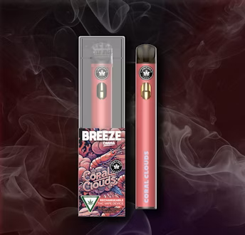 Photograph of product: Breeze Canna x Legasea - Coral Clouds Pop Disposable 1g