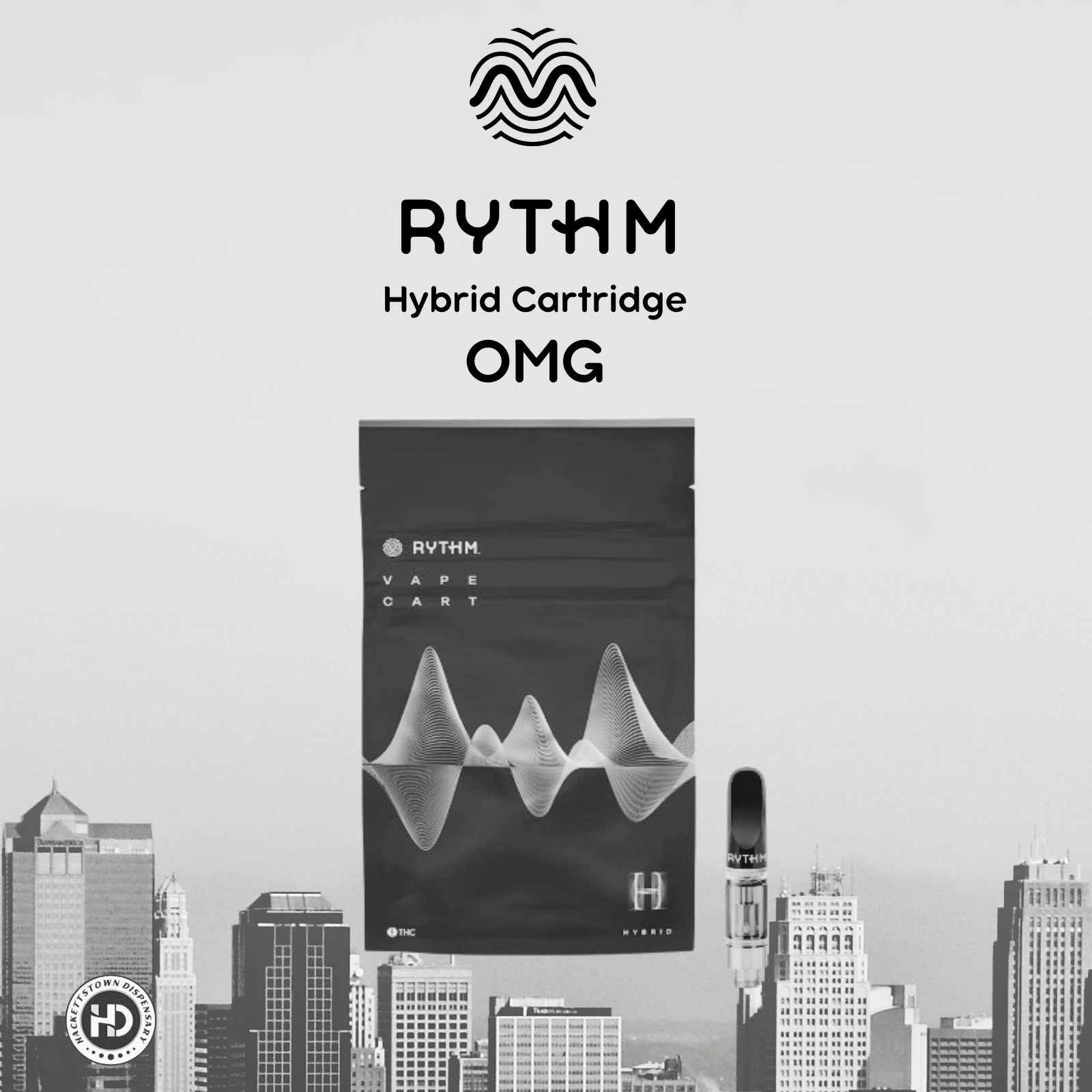 Photograph of product: Rythm Cartridge | OMG | 1g (Hybrid)