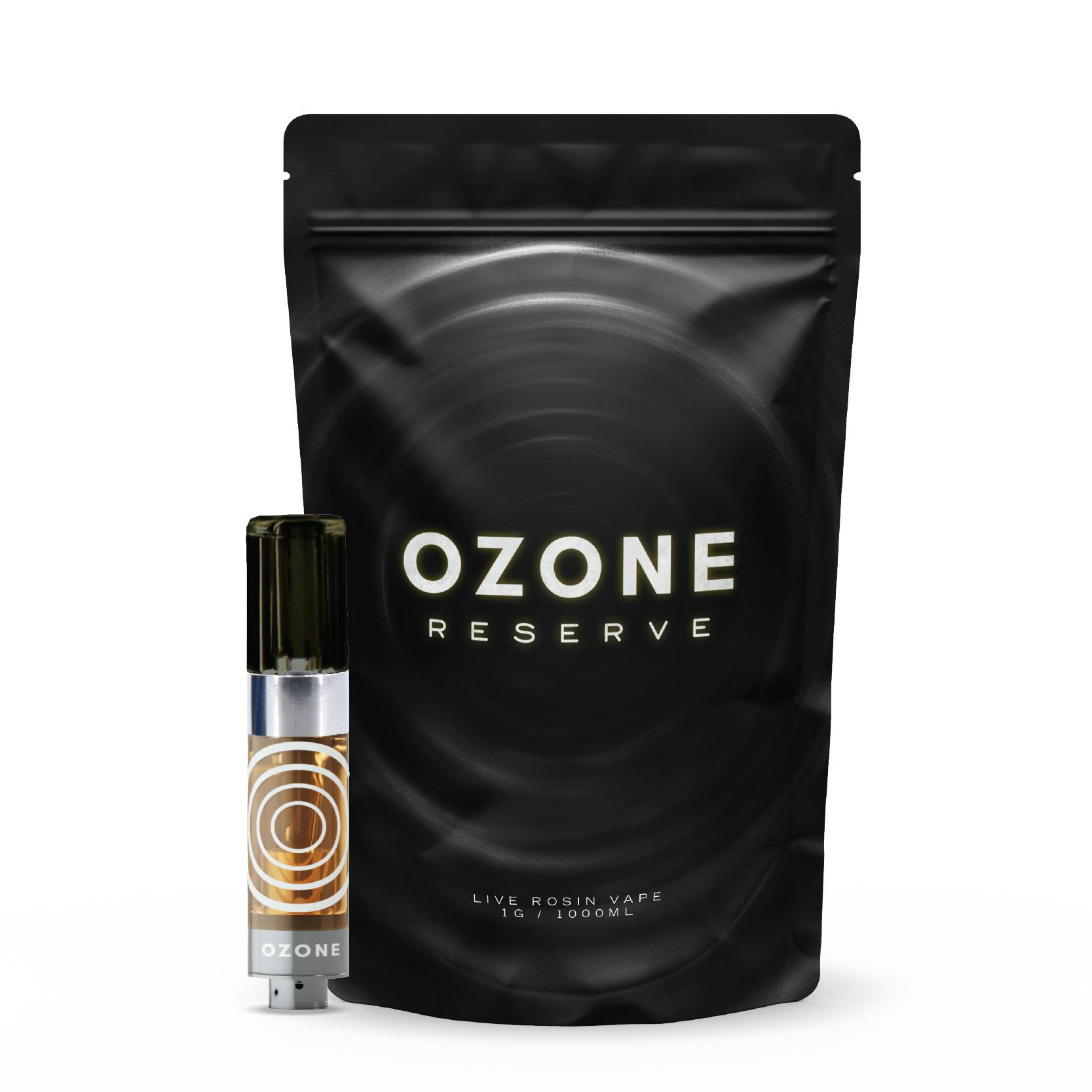 Photograph of product: Ozone Rainbow Skunk (H) Reserve Live Resin Cartridge 0.5g