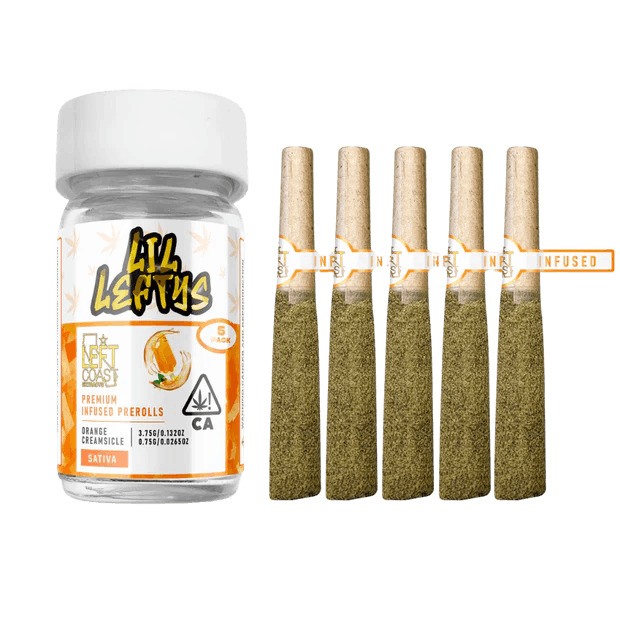 Photograph of product: Orange Creamsicle | Pre Roll | Infused 5pk | 3.75g (H)