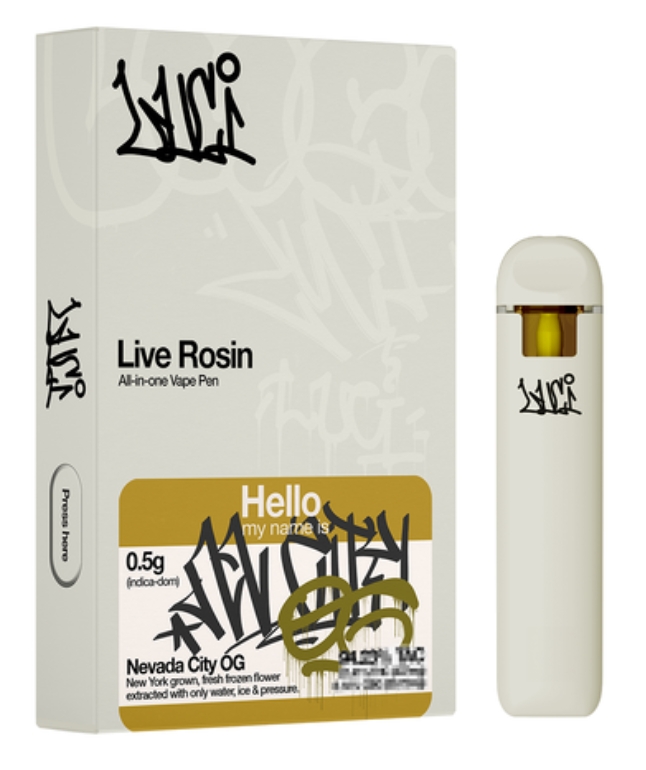 Photograph of product: Luci | Nevada City OG | Live Rosin .5g AIO