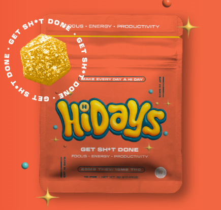 Photograph of product: HiDays 100mg Gummies 2:1 Oui'd