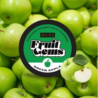 Photograph of product: Muncheas Green Apple Fruit Gems | 20pk