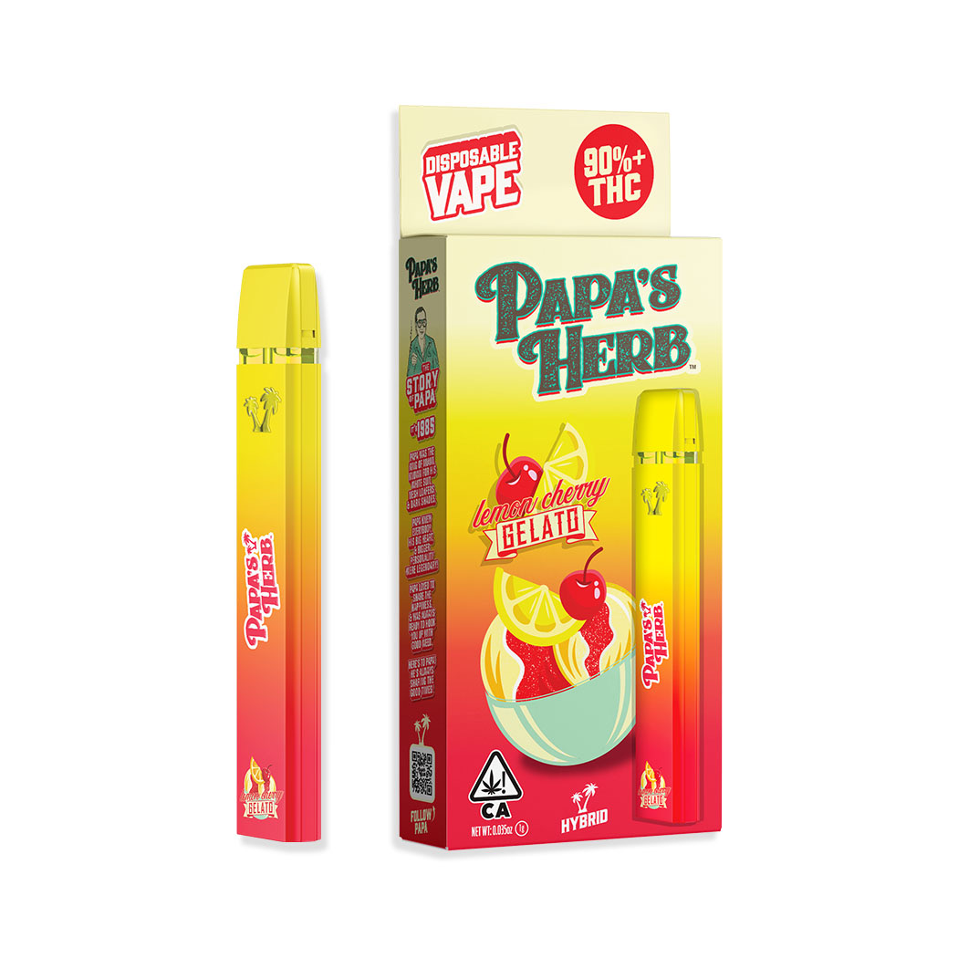 Photograph of product: Papa's Herb | Disposable | Lemon Cherry Gelato | 1g