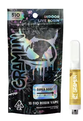 Photograph of product: Gramlin - Cartridge - Super Boof Live Rosin - 1G