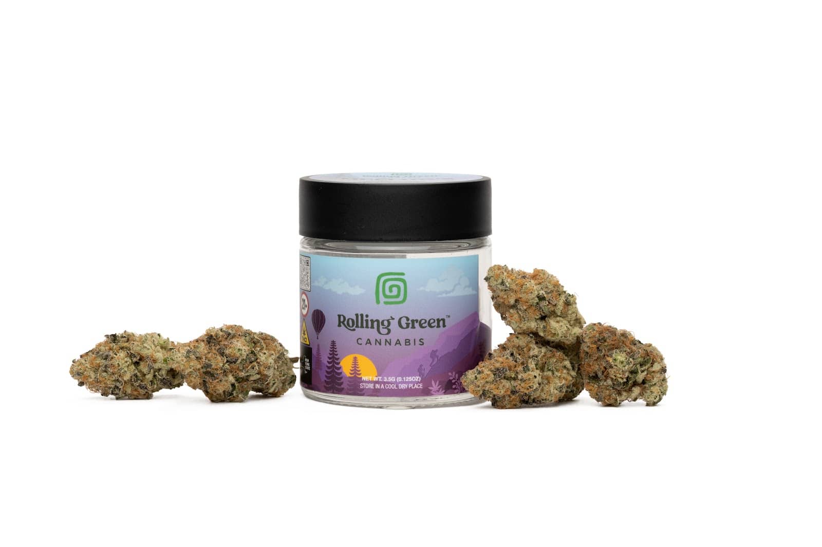 Photograph of product: Rolling Green -Pina Colada- - Flower - Jar - 3.5g