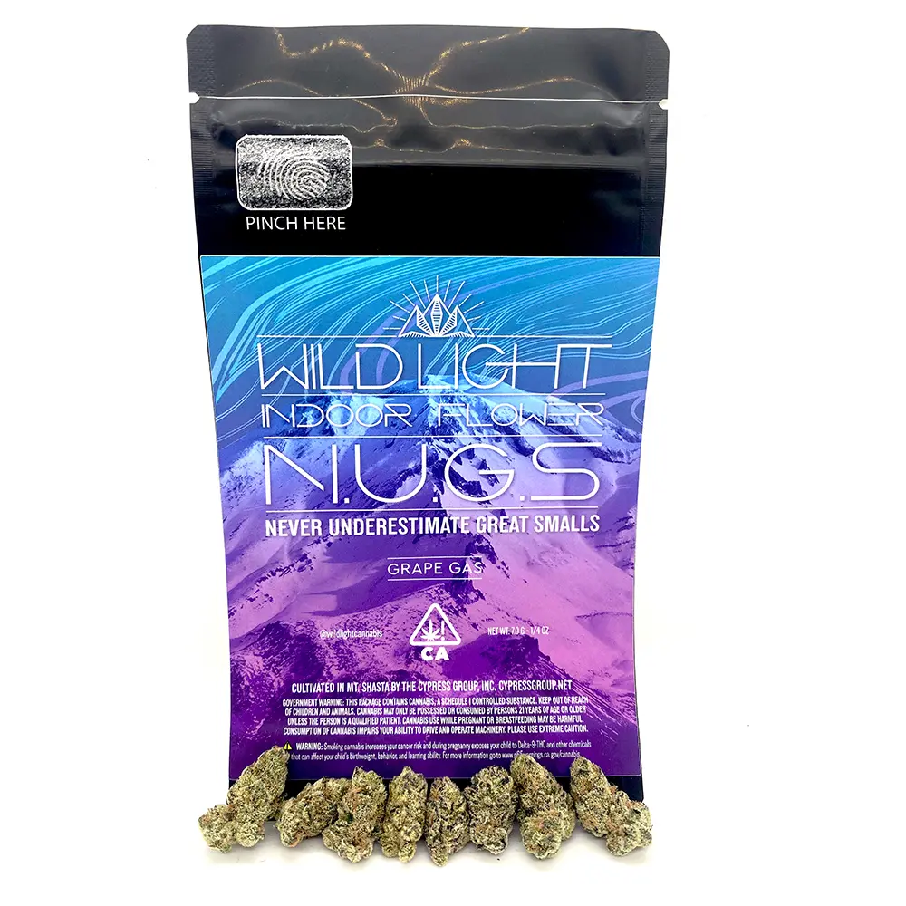 Photograph of Product: 1/4 oz Grape Gas (Indica) Indoor THC:31% $65 or 2/$100 - 7g