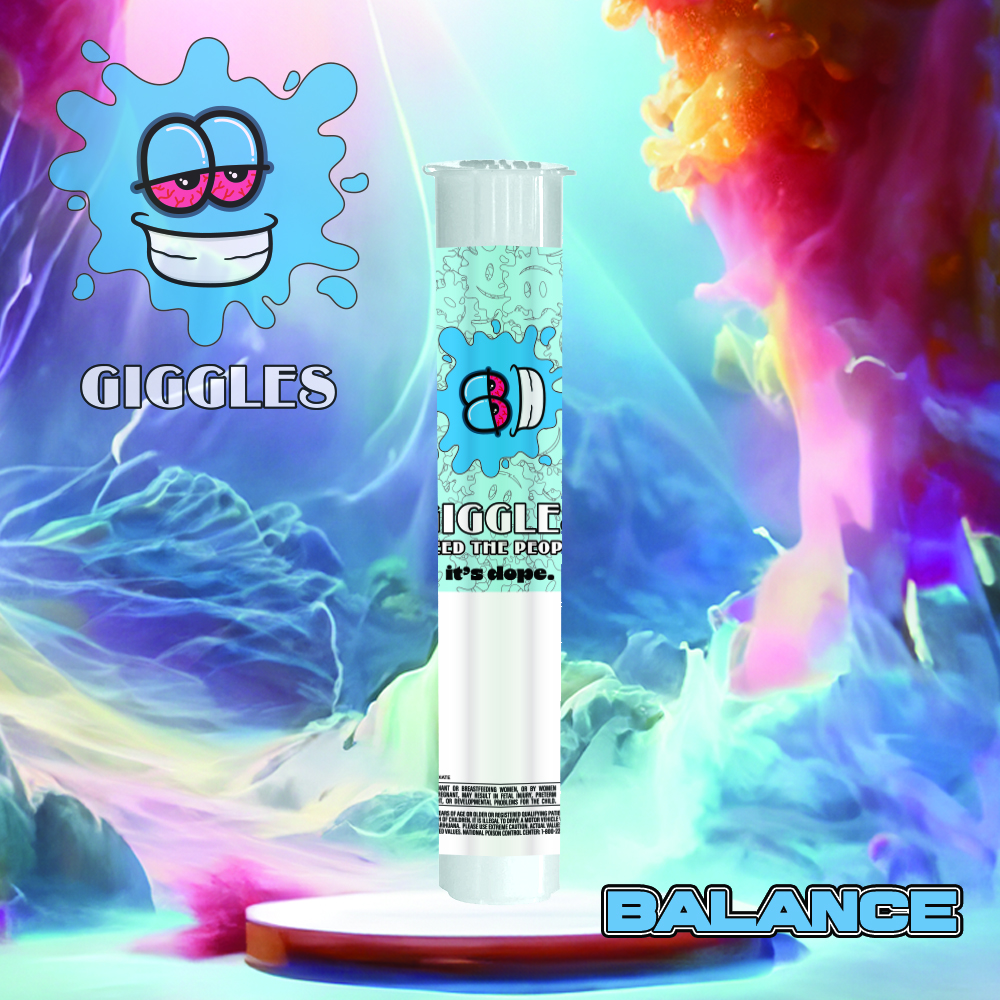 Photograph of Product: Preroll - 1g - Giggle Sticks - Apples & Bananas