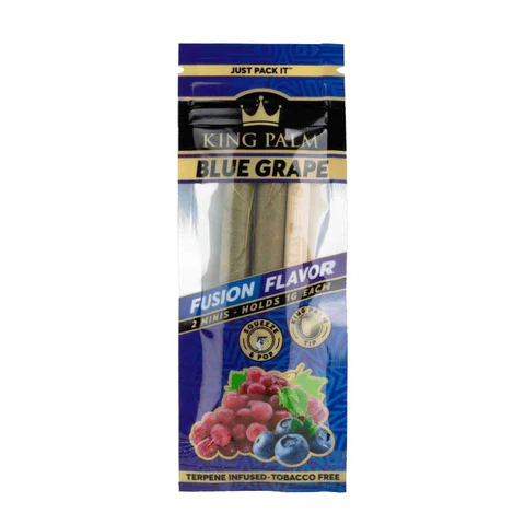Photograph of product: King Palm | Mini Rolle Palm Leaf | 2pk - Blue Grape