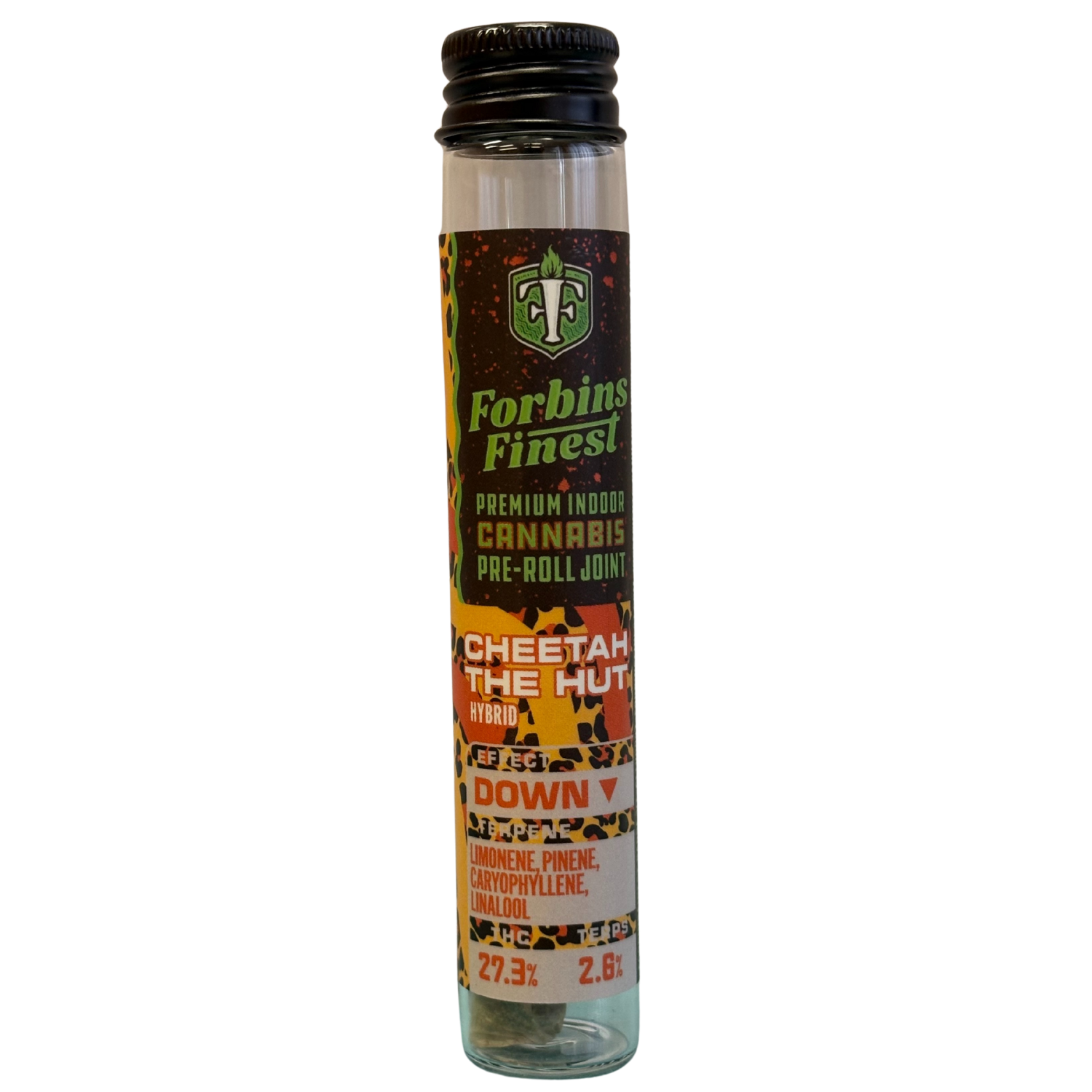 Photograph of product: Cheetah The Hut I 1g Pre-roll I Forbins Finest