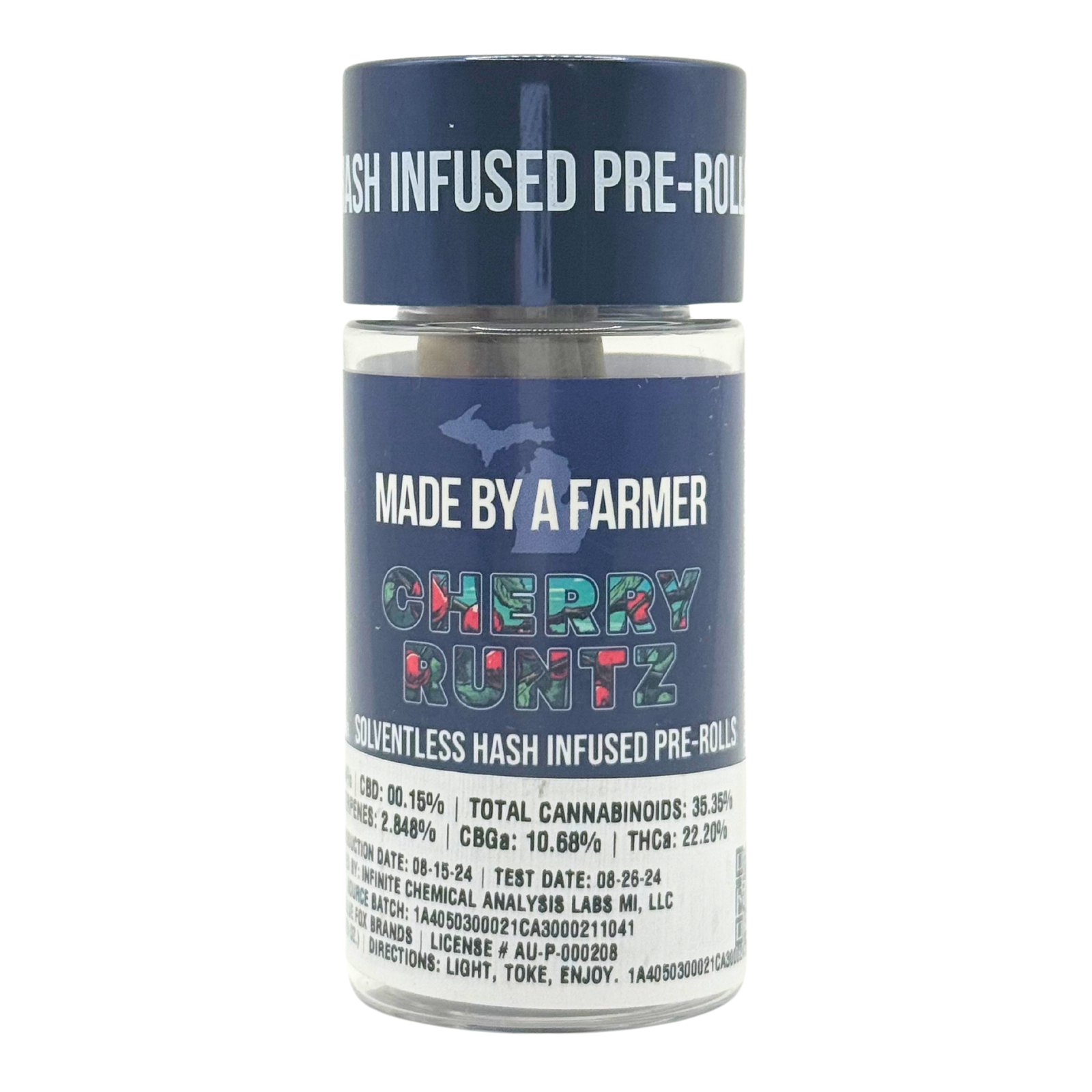 Photograph of Product: MBAF | 3pk Pre-roll CBG Bubble Hash | Sour Diesel