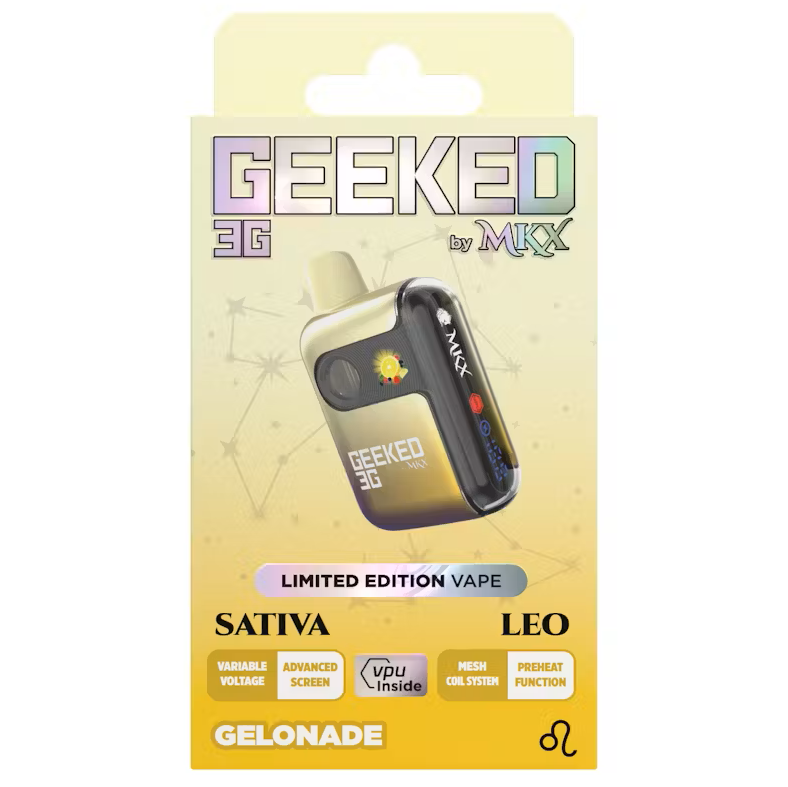 Photograph of product: Geeked x MKX Gelonade Disposable Vape Rec