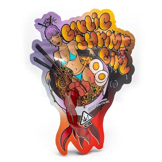 Photograph of product: Teds Budz - Garlic Shrimp Girl 3.5g - Teds Budz - Garlic Shrimp Girl 3.5g