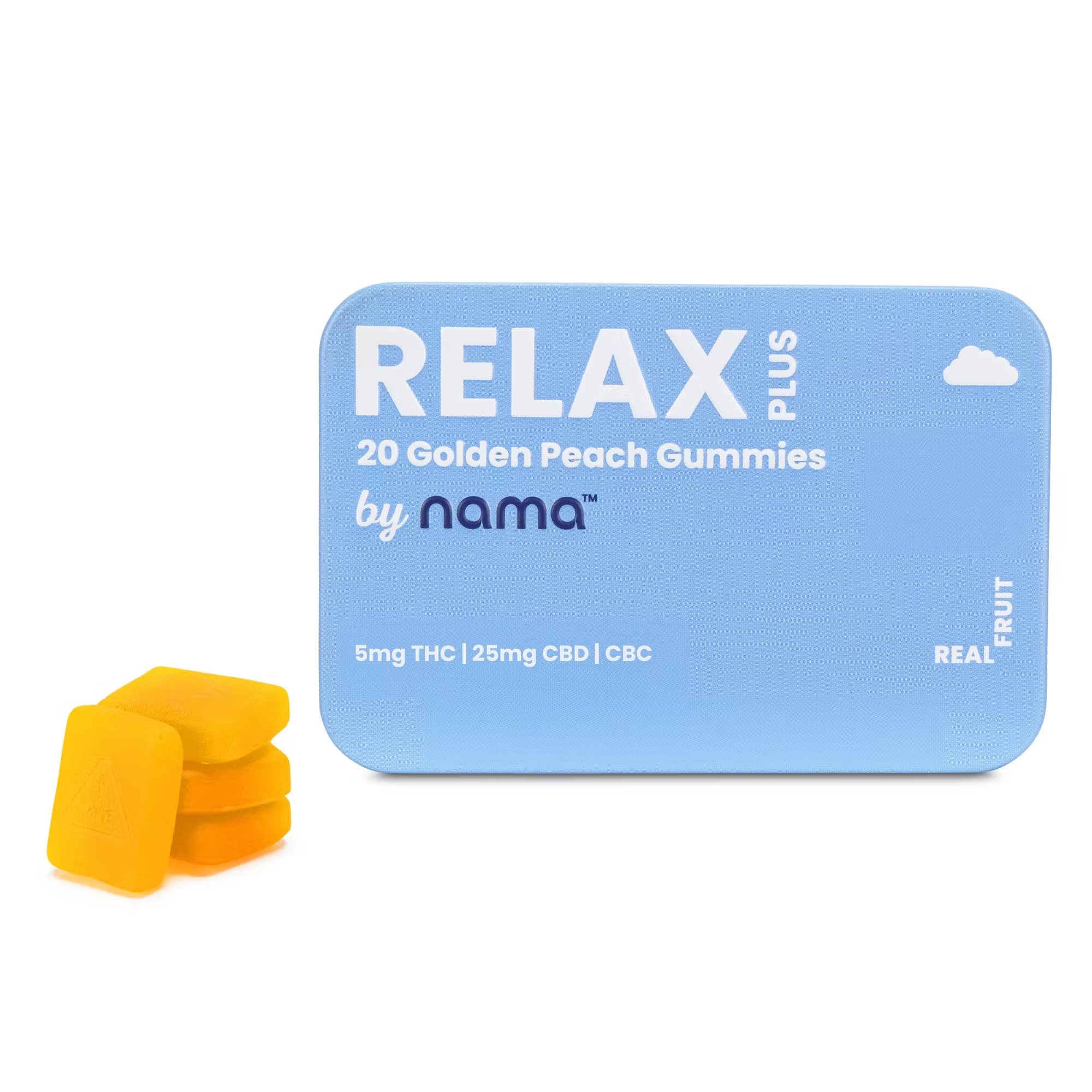 Photograph of product: NAMA - Relax+ Golden Peach Gummy - 20pk
