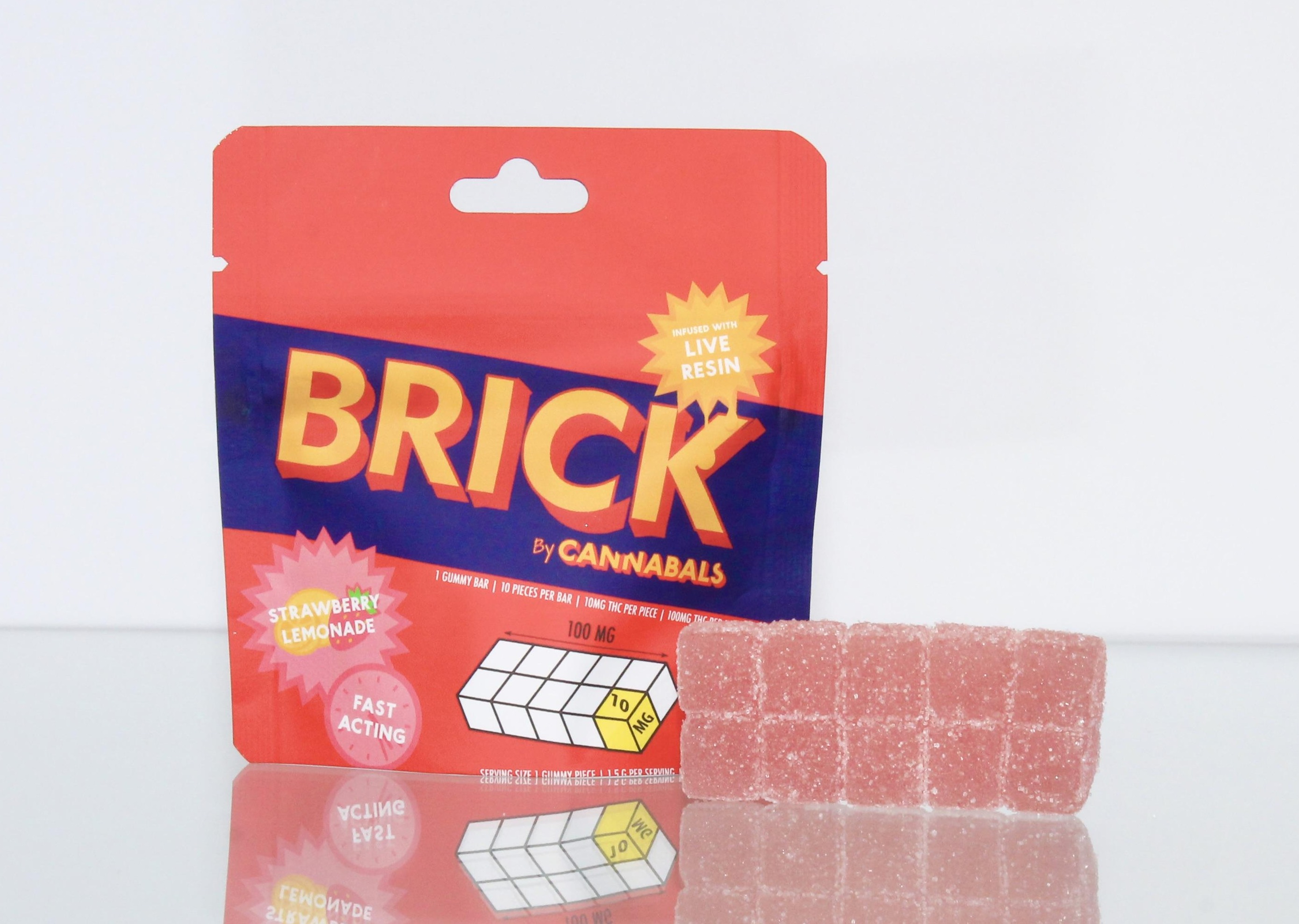Photograph of product: Cannabals | Strawberry Lemonade | 100mg Live Resin Brick