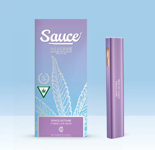 Photograph of product: Live Resin Disposable l Space Octane l Sauce
