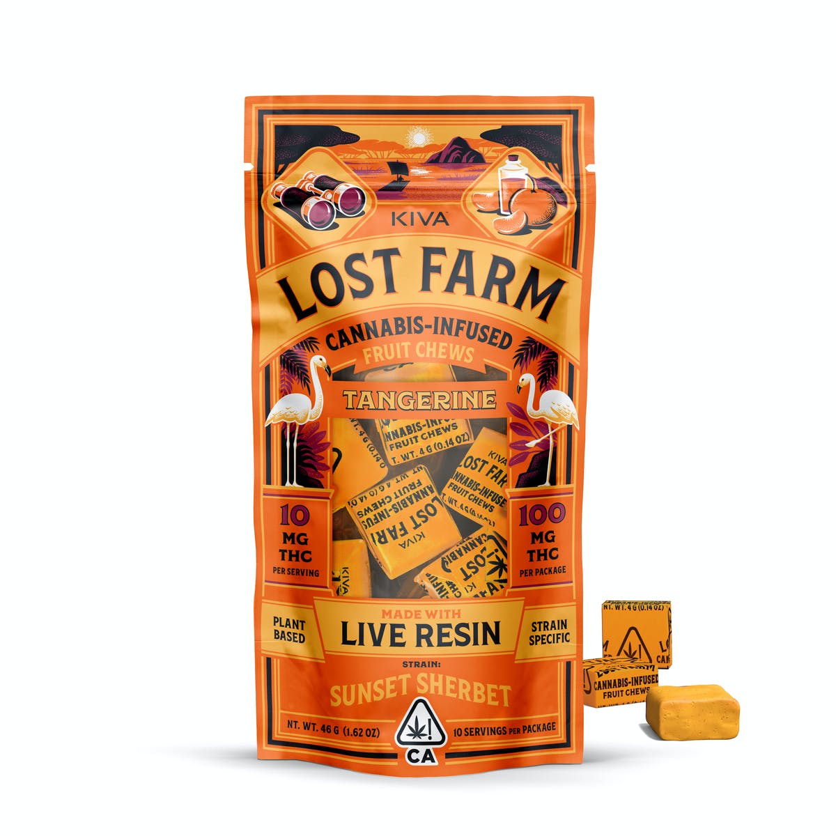 Photograph of product: Kiva Confections - Lost Farm Tangerine Chew
