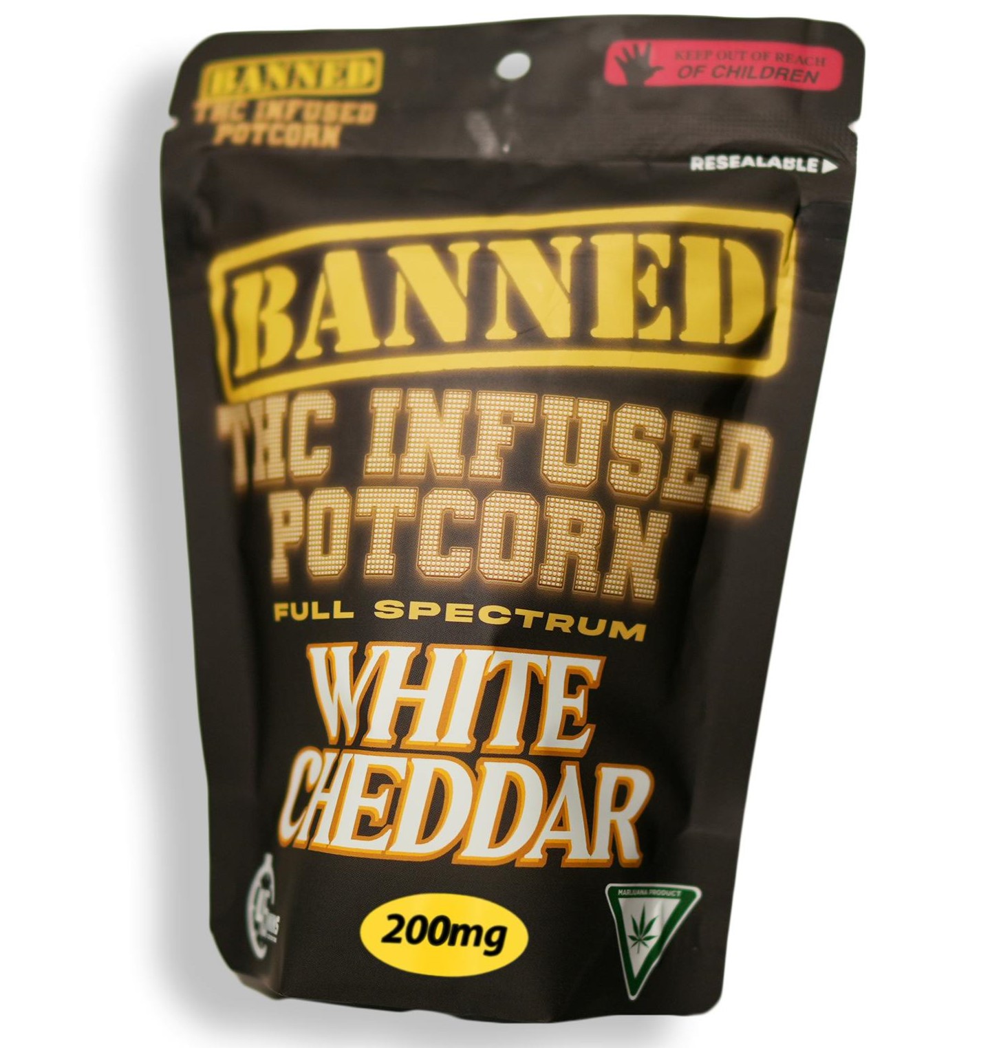 Photograph of product: Banned White Cheddar Potcorn