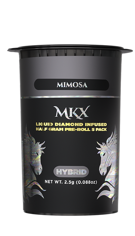 Photograph of product: Mimosa | .5G 5-Pack Liquid Diamond Infused Pre-Rolls