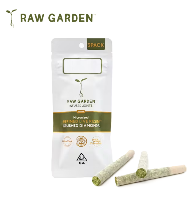 Photograph of product: GRAVY 1.75G CRUSHED DIAMONDS INFUSED 3 PACK PREROLLS