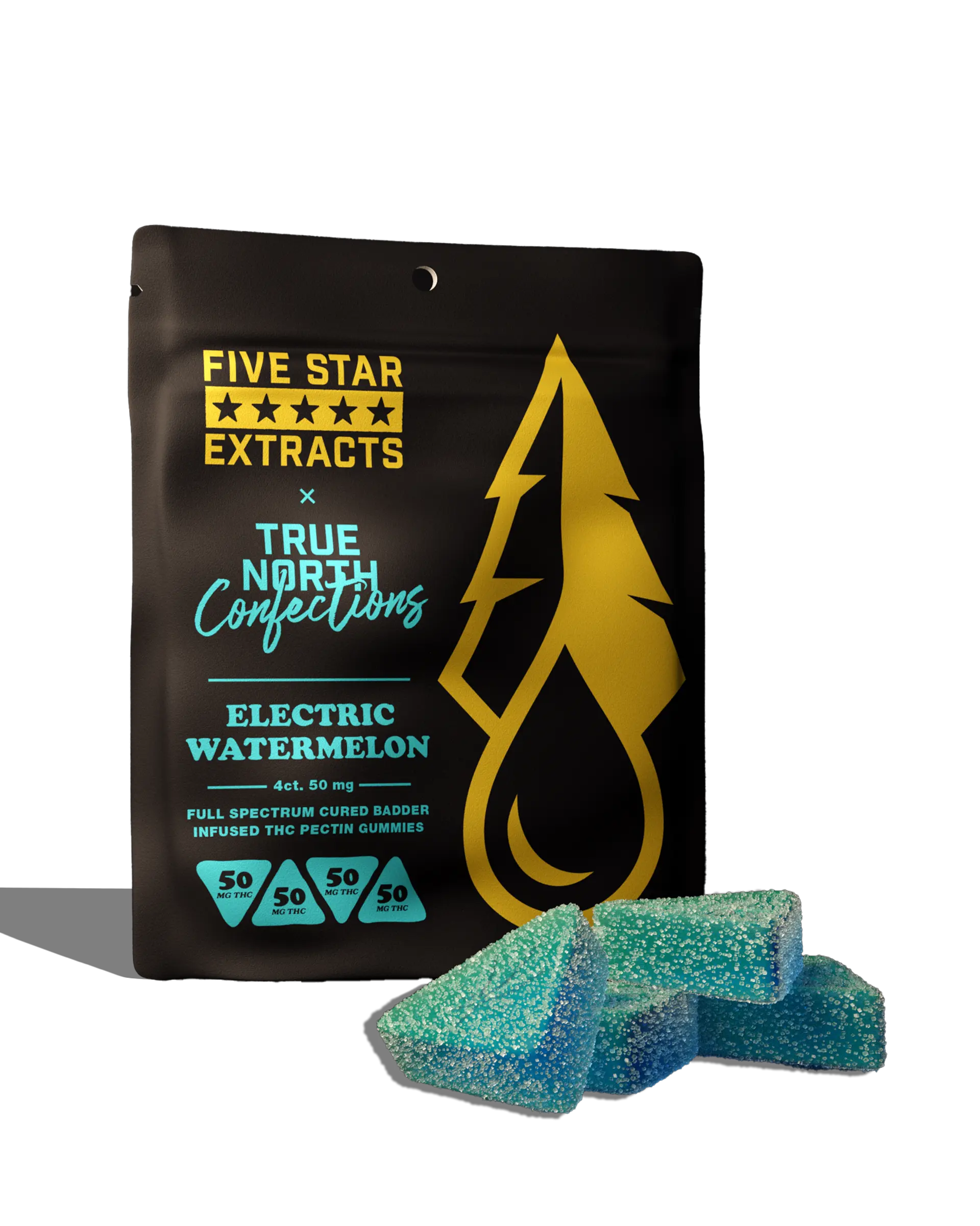 Photograph of product: True North x Five Star Extracts | Electric Watermelon Full Spectrum | 200mg