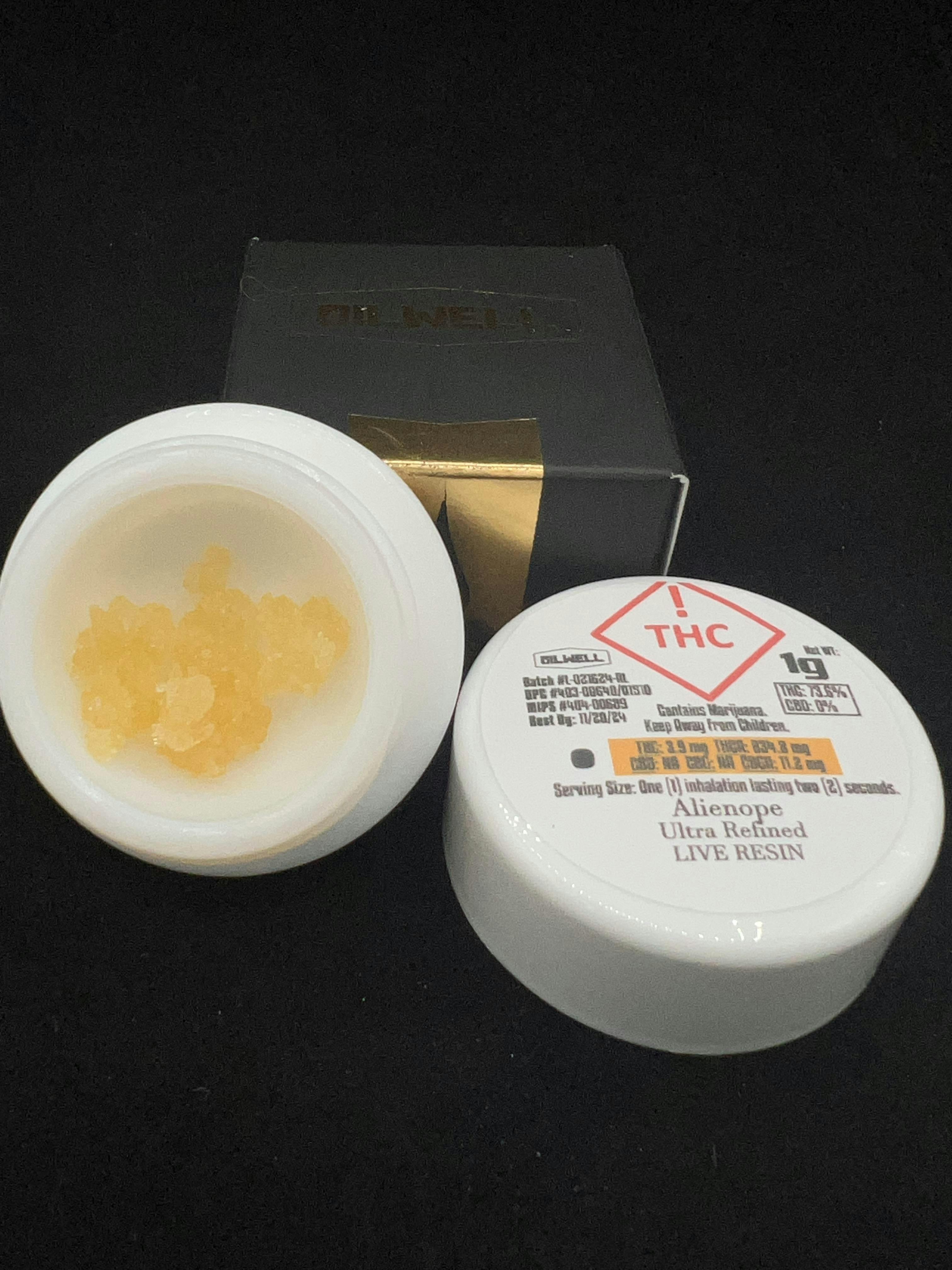 Photograph of product: Alienope - Live Resin