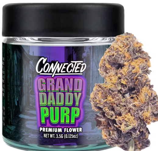 Photograph of product: [Connected] Indoor Flower - 3.5g - Grand Daddy Purp (H)