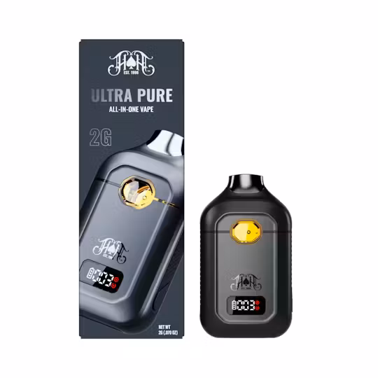 Photograph of product: Heavy Hitters- Mimosa - Ultra Extract High Potency Oil - All-In-One Vape