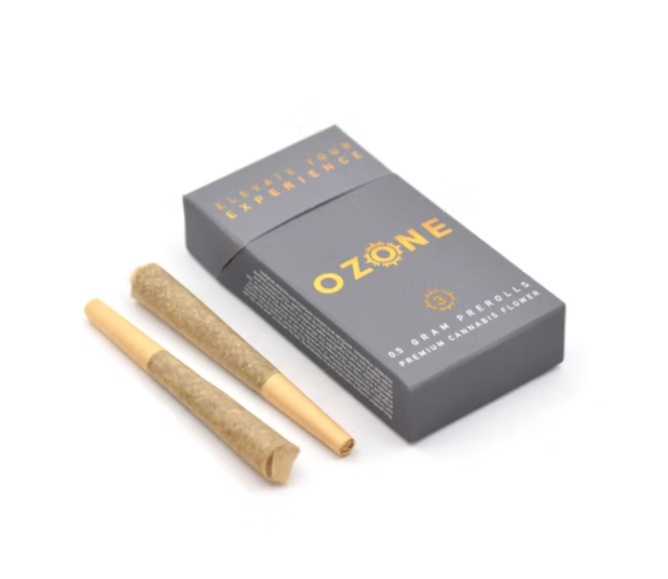 Photograph of product: Ozone Rainbow Chip (H) Prerolls .5g 2pk
