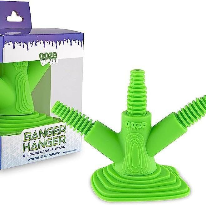 Photograph of product: Ooze Banger Hanger Silicone Banger Stand Slime Green