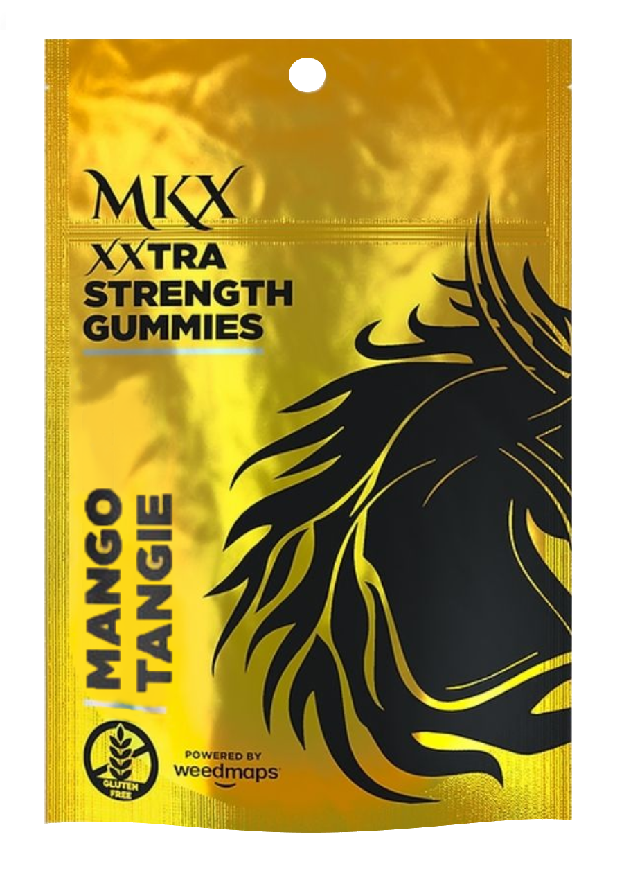 Photograph of product: MKX Mango Tangie Gummies 200mg Rec