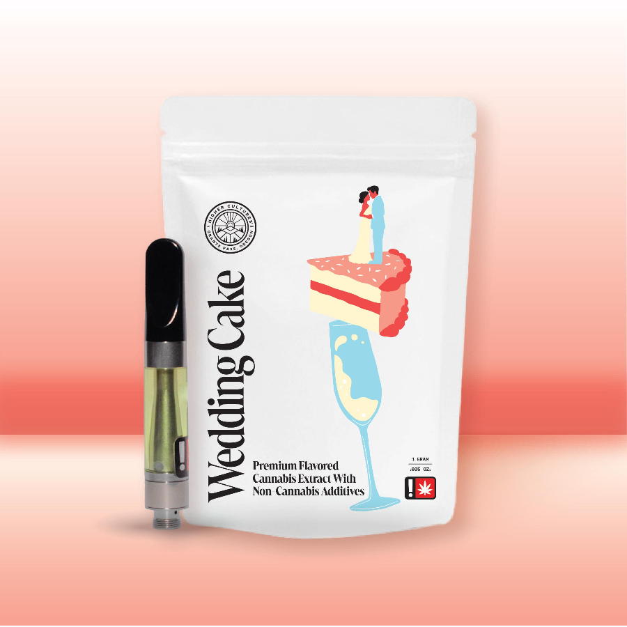 Photograph of product: Cartridge ~ Higher Cultures ~ Flavored Oui'd ~ Wedding Cake