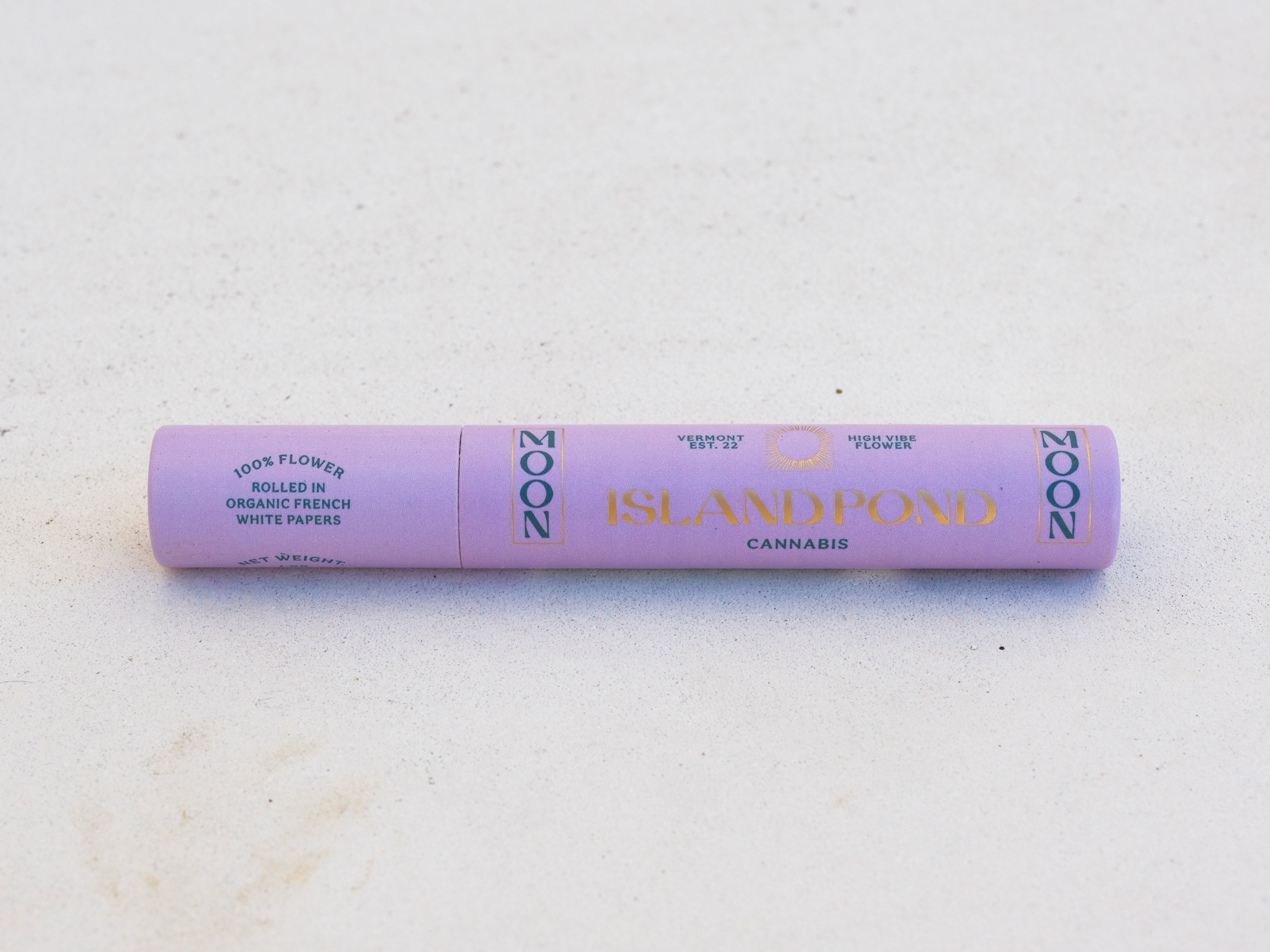 Photograph of Product: Island Pond Cannabis Moon Preroll | Orange Kush Cake