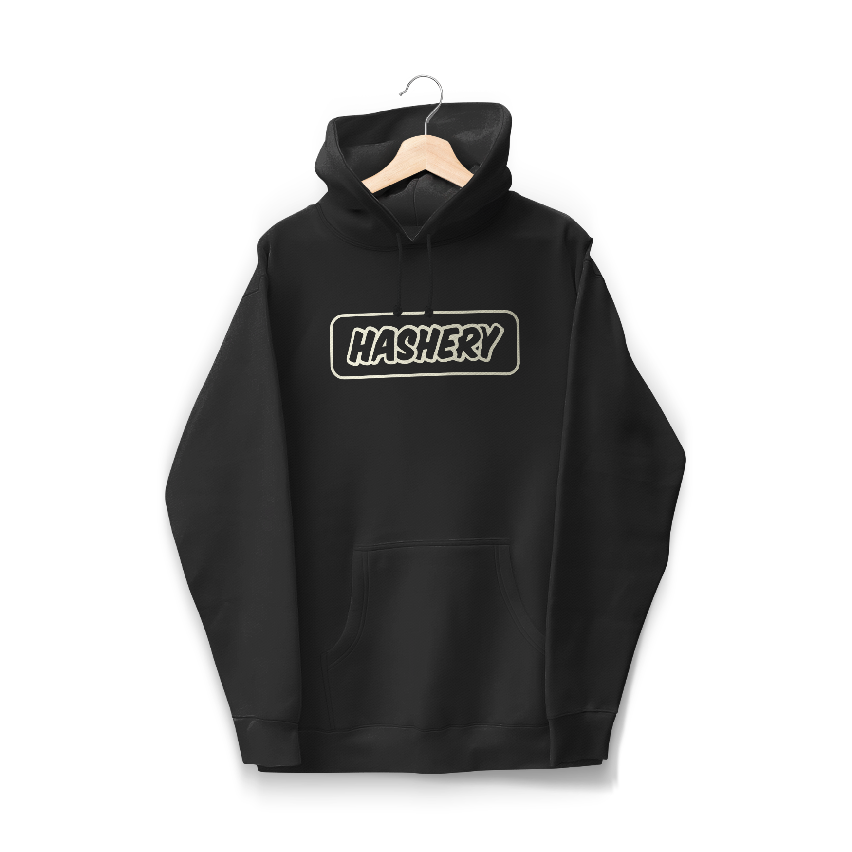 Photograph of Product: Hashery | Hoodie Logo | Black | XXL