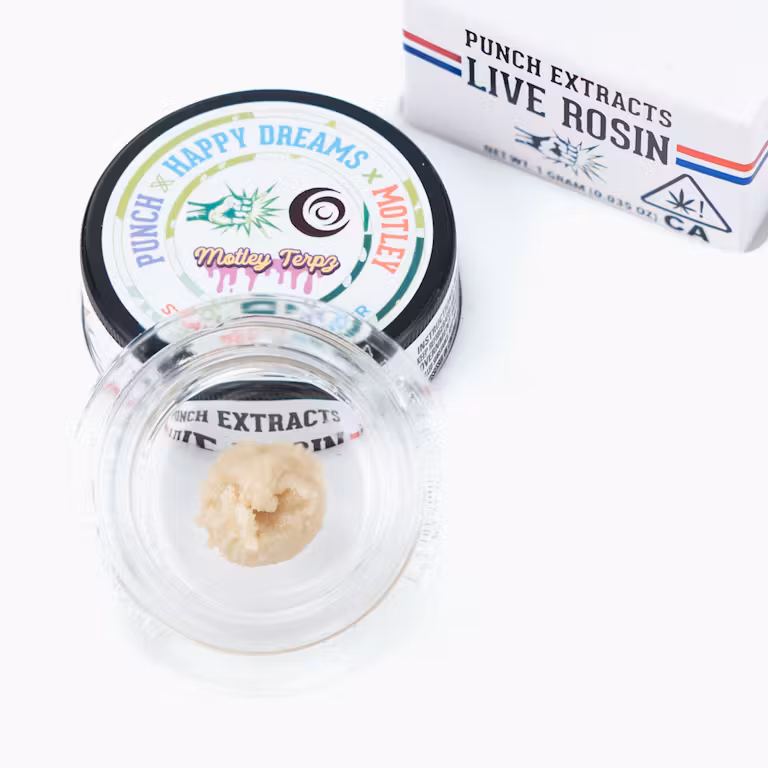 Photograph of product: SOUR STRAWBERRY TAFFY LIVE ROSIN COLD CURE BADDER (TIER 4)