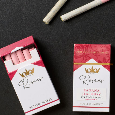 Photograph of product: Rosie's Reds Pre-Roll | 5 Pack | Banana Jealousy