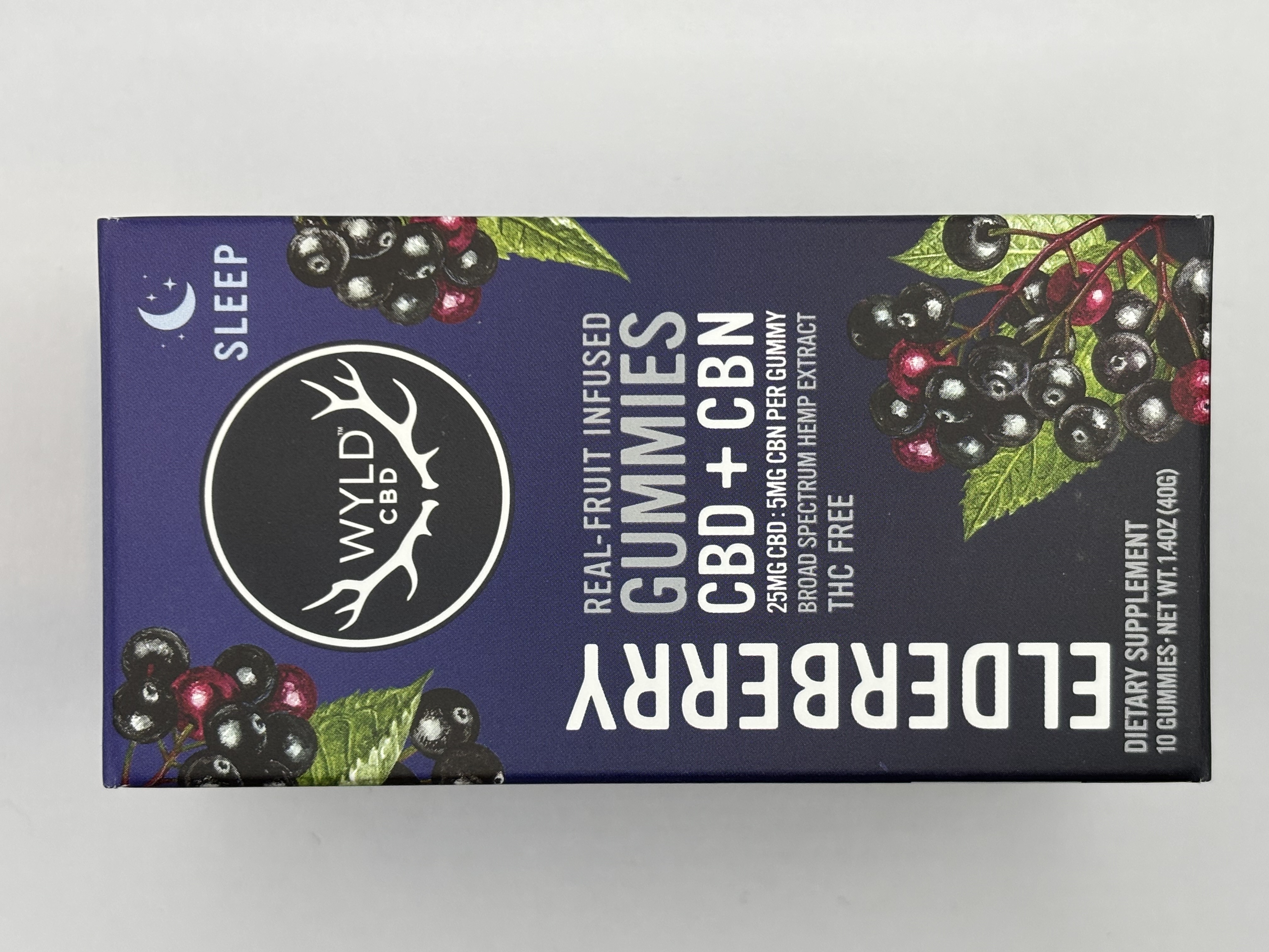 Photograph of product: WYLD CBD Eldrberry Gummies