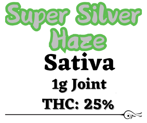 Photograph of product: Burning Bush | Super Silver Haze | Pre-Roll 1g